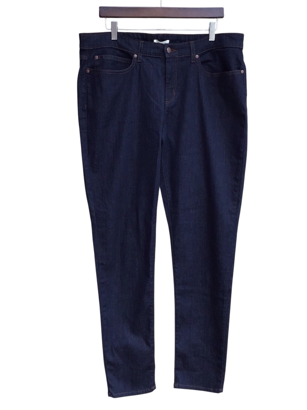 Eileen Fisher Organic Cotton Stretch Denim in Indigo NEW